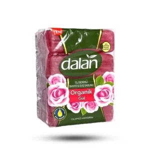 صابون دالان حاوی گلیسیرین و عصاره گل رز بسته 4 عددی