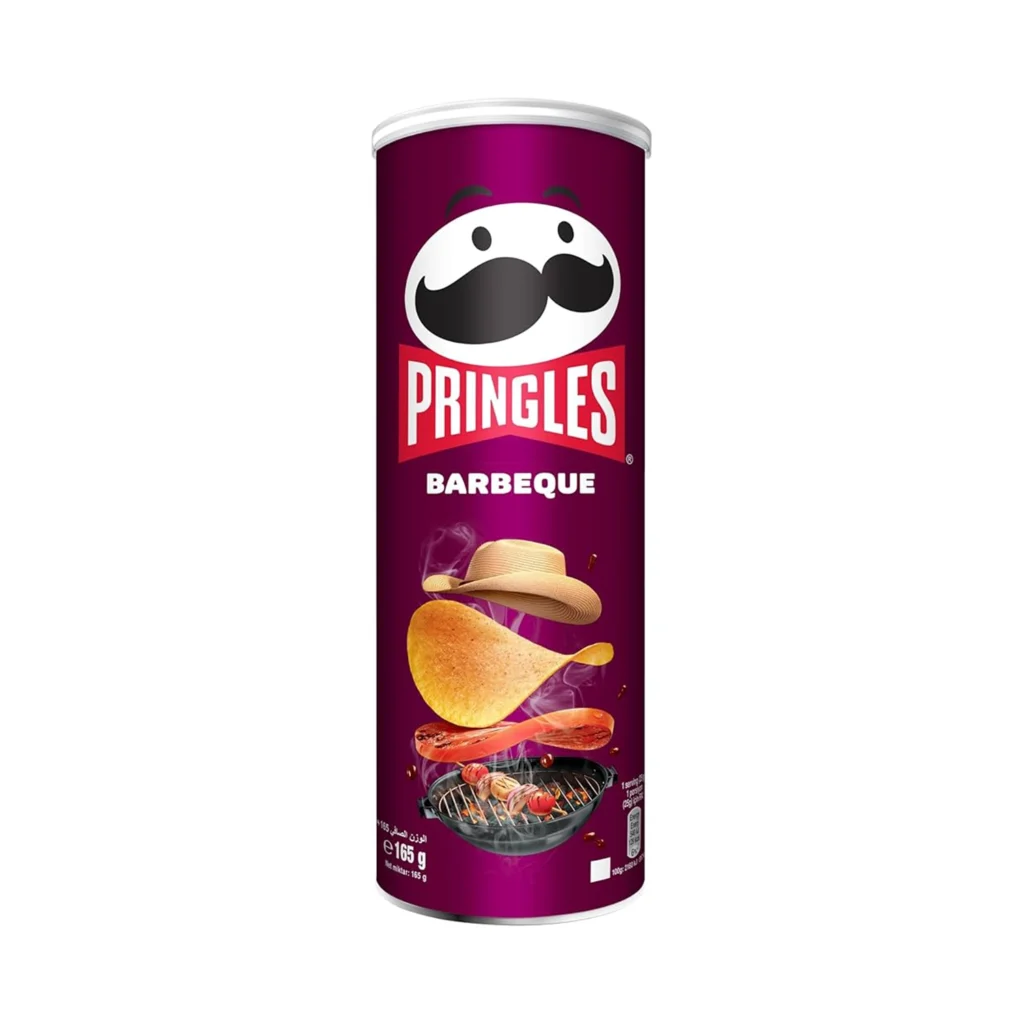 چیپس پرینگلز Pringles با طعم سس باربکیو Barbeque حجم 165 گرم